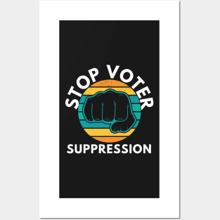 Black Voters Matter Georgia Voting Stop Voter Posters and Art